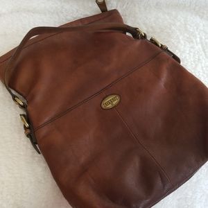 Vintage Fossil Leather Satchel